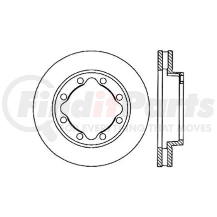 125.66026 by CENTRIC - Centric Premium High Carbon Alloy Brake Rotor