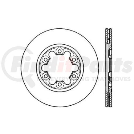 120.45017 by CENTRIC - Premium Brake Rotor