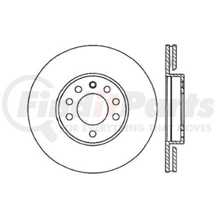 120.38019 by CENTRIC - Centric Premium High Carbon Alloy Brake Rotor