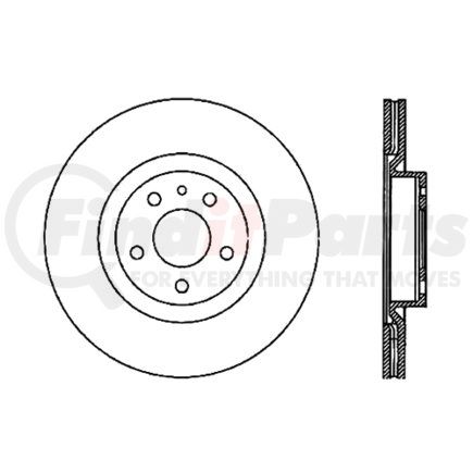 120.02006 by CENTRIC - Premium Brake Rotor