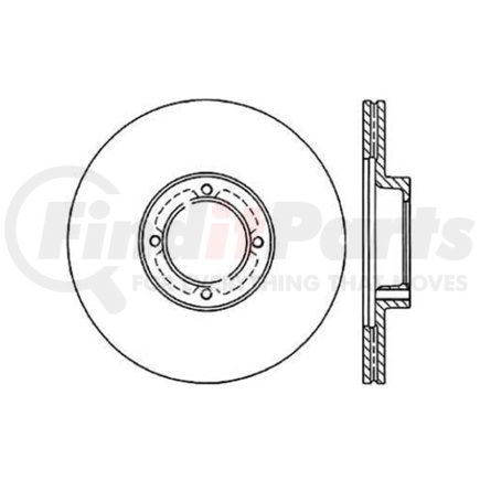 121.44031 by CENTRIC - C-Tek Standard Disc Brake Rotor - 10.03 in. Outside Diameter