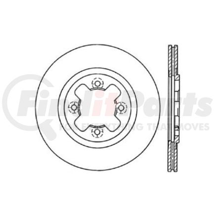 Centric 120.42010 Disc Brake Rotor Premium Brake Rotor