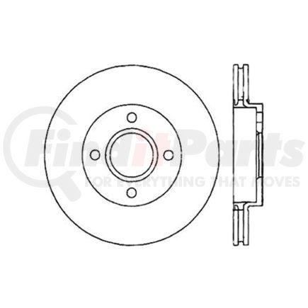 120.61071 by CENTRIC - Premium Brake Rotor