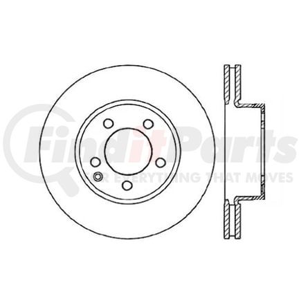 120.35109 by CENTRIC - Premium Brake Rotor