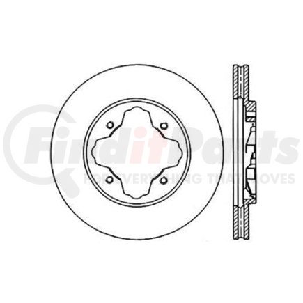 125.40022 by CENTRIC - Premium High-Carbon Rotor