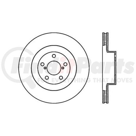 125.47018 by CENTRIC - Centric Premium High Carbon Alloy Brake Rotor