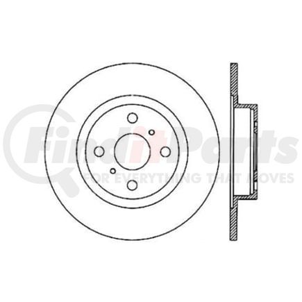 Centric 120.44055 Disc Brake Rotor Premium Brake Rotor