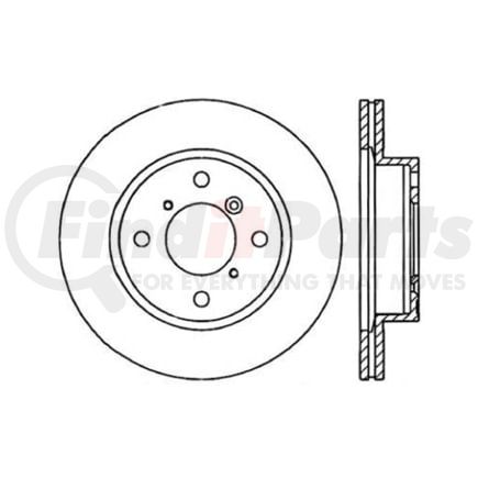 120.48007 by CENTRIC - Premium Brake Rotor