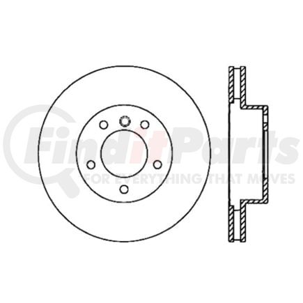 120.34070 by CENTRIC - Premium Brake Rotor