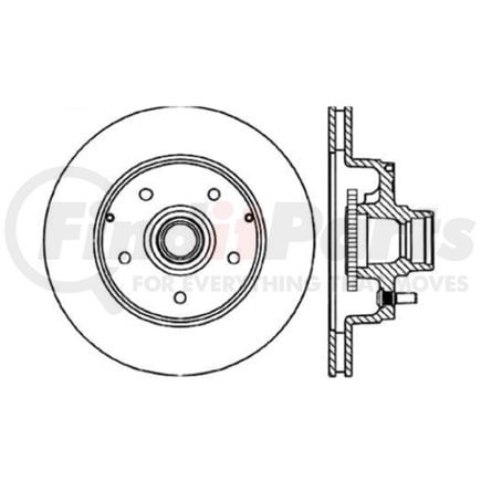 125.62035 by CENTRIC - Centric Premium High Carbon Alloy Brake Rotor