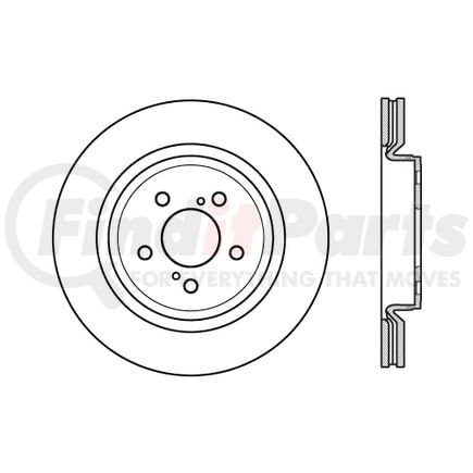 Centric 120.62119 Disc Brake Rotor Premium Brake Rotor