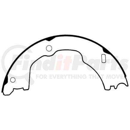 111.0772 by CENTRIC - Premium Parking Brake Shoes