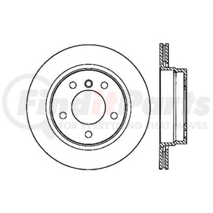 125.34044 by CENTRIC - Centric Premium High Carbon Alloy Brake Rotor