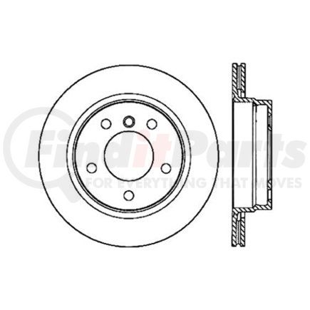 125.34044 by CENTRIC - Centric Premium High Carbon Alloy Brake Rotor