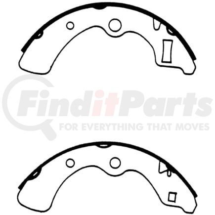 111.0536 by CENTRIC - Premium Brake Shoes