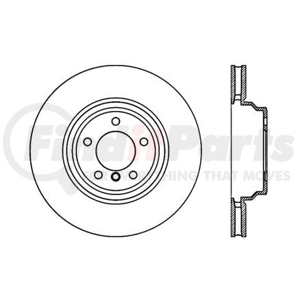 Centric 120.34079 Disc Brake Rotor Premium Brake Rotor