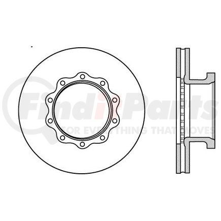 120.86005 by CENTRIC - Centric Air Disc Brake Rotor D1203 BDx SB7 SN7