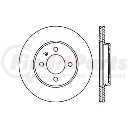 120.33023 by CENTRIC - Premium Brake Rotor