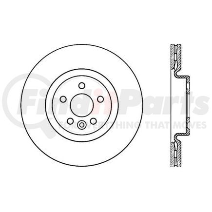120.39044 by CENTRIC - Premium Brake Rotor