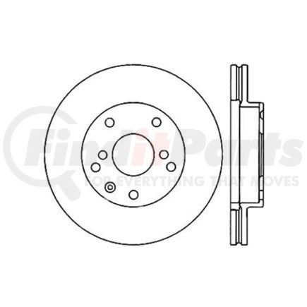 120.49001 by CENTRIC - Premium Brake Rotor