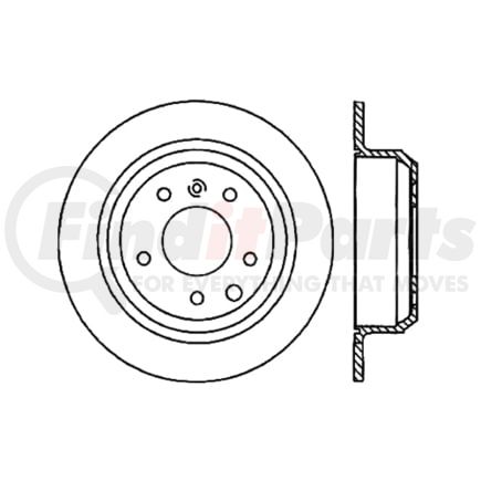 Centric 120.20010 Disc Brake Rotor Premium Brake Rotor