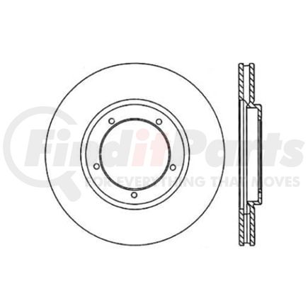 Centric 120.37018 Disc Brake Rotor Premium Brake Rotor