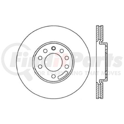 120.38012 by CENTRIC - Premium Brake Rotor