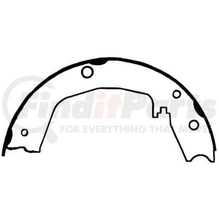111.0813 by CENTRIC - Premium Parking Brake Shoes