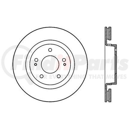 120.46071 by CENTRIC - Centric Premium Brake Rotor
