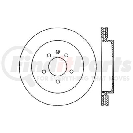 120.62071 by CENTRIC - Premium Brake Rotor