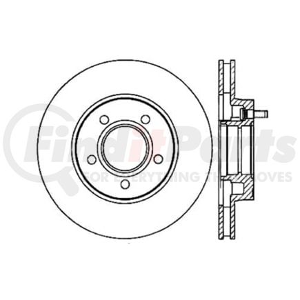 120.65050 by CENTRIC - Premium Brake Rotor