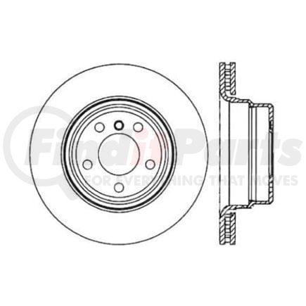 120.34061 by CENTRIC - Premium Brake Rotor