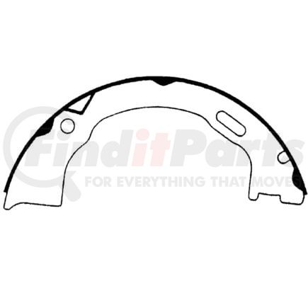 111.0701 by CENTRIC - Premium Parking Brake Shoes