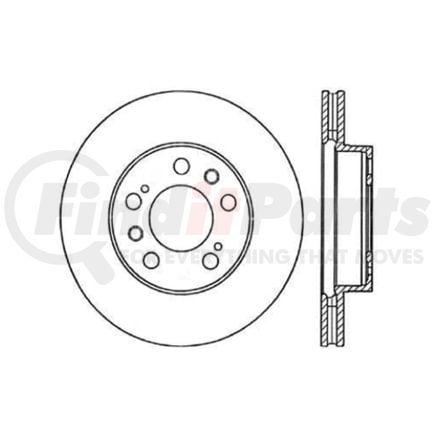 120.37009 by CENTRIC - Premium Brake Rotor