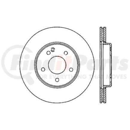 120.33043 by CENTRIC - Centric Premium High Carbon Alloy Brake Rotor