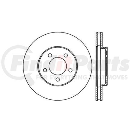 125.61051 by CENTRIC - Premium High-Carbon Rotor