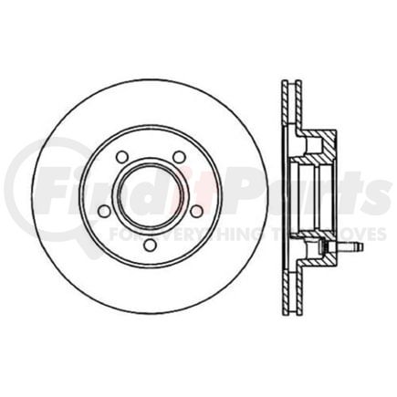 120.65027 by CENTRIC - Premium Brake Rotor