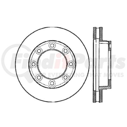 Centric 120.66004 Disc Brake Rotor Premium Brake Rotor