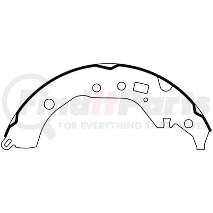 Centric 111.0945 Drum Brake Shoe Premium Brake Shoes