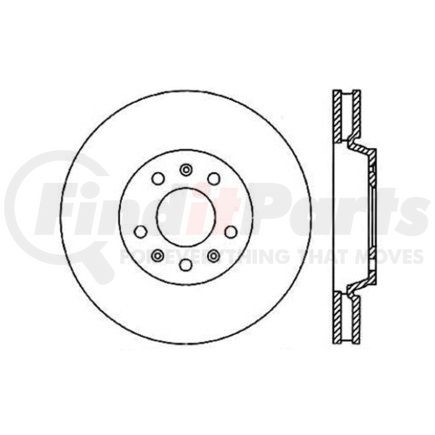 120.62070 by CENTRIC - Premium Brake Rotor