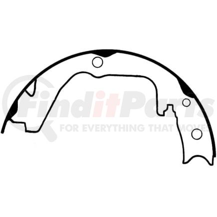 111.0758 by CENTRIC - Premium Parking Brake Shoes