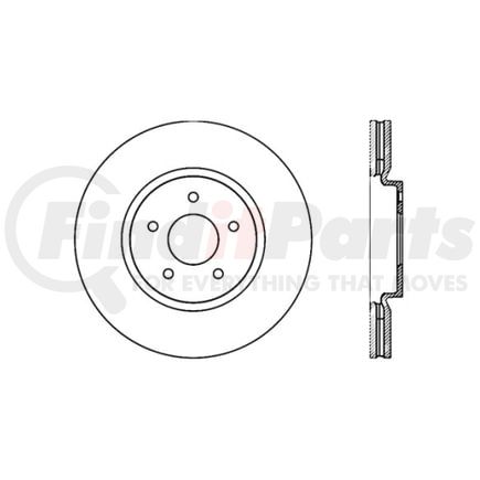 12042098 by CENTRIC - Centric Premium Brake Rotor