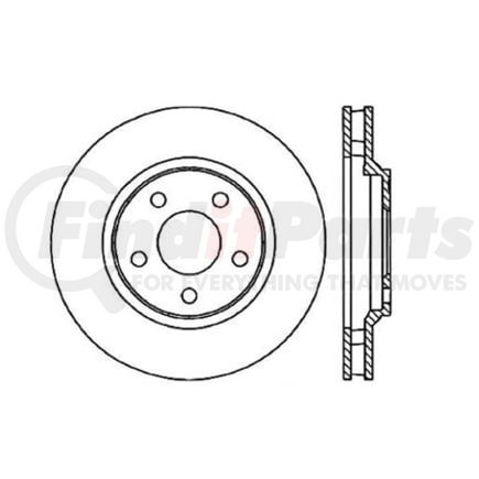 125.62055 by CENTRIC - Centric Premium High Carbon Alloy Brake Rotor