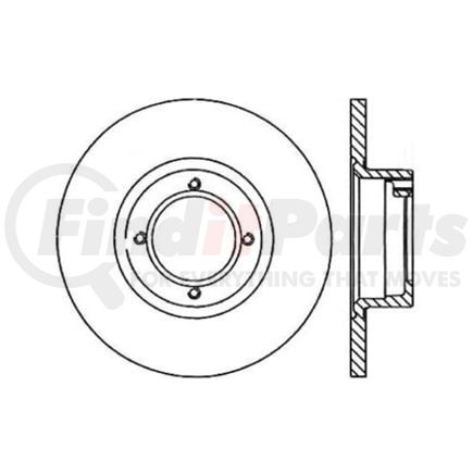121.47001 by CENTRIC - C-Tek Standard Brake Rotor