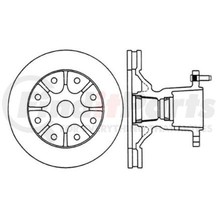 120.66023 by CENTRIC - Premium Brake Rotor