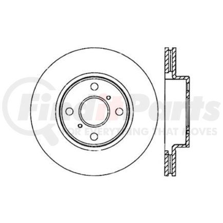 125.44133 by CENTRIC - Centric Premium High Carbon Alloy Brake Rotor