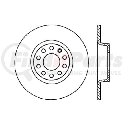 Centric 120.33104 Disc Brake Rotor Premium Brake Rotor