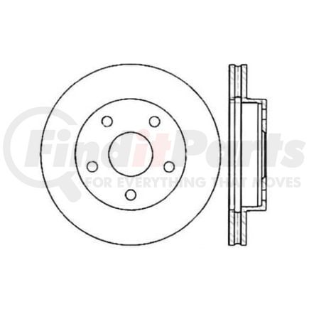 Centric 120.44070 Disc Brake Rotor Premium Brake Rotor