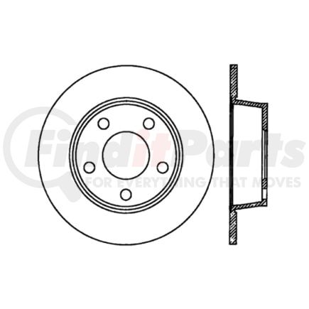 Centric 120.33063 Disc Brake Rotor Premium Brake Rotor
