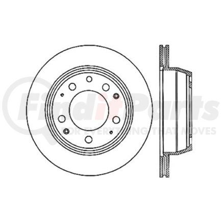 121.37022 by CENTRIC - C-Tek Standard Disc Brake Rotor - 11.77 in. Outside Diameter